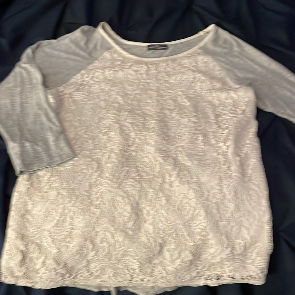 Market & Spruce, Grey with white lace, medium